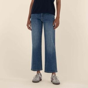 KUT FROM THE KLOTH Charlotte Fab Ab Culotte Wide Leg Jeans Size 0 Blue